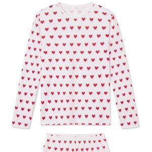 Lake Red Heart Pajamas Long-Long Set NWT Size Medium